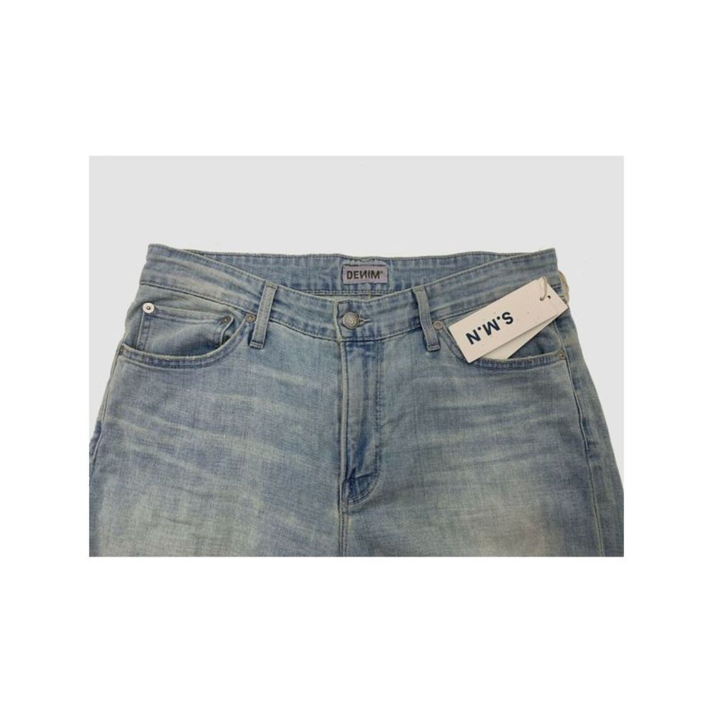 SMN DENIM Mens Silver Tapered, Slim Fit Denim Jeans 31